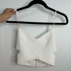 White Zara Crop Top